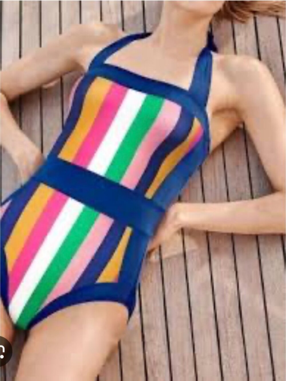 NWT Boden Santorini halter neck swim suit size 6